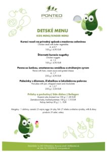 Detské menu Ponteo